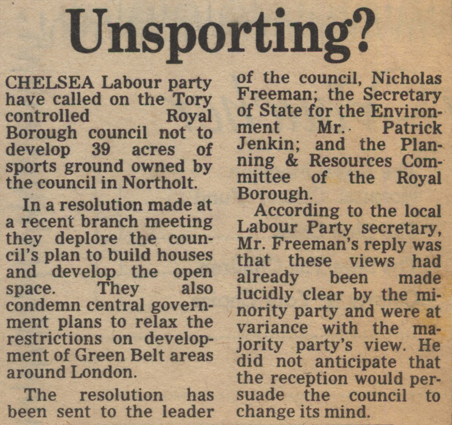 19830923 LABOUR OBJECTS TO SALE OF 39 ACRES OF NORTHOLT PLAYING FIELDS CN.jpg